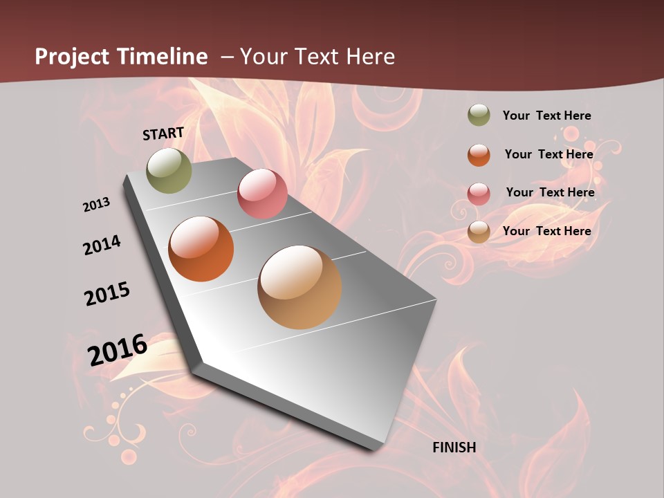 Hot Ignition Blaze PowerPoint Template