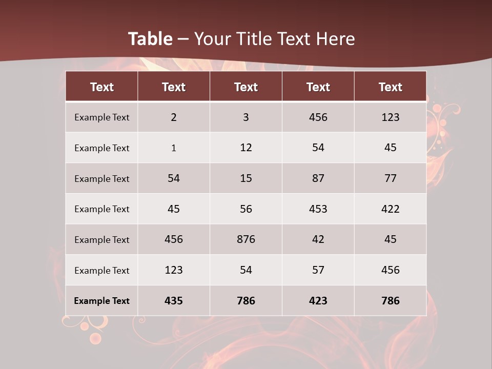 Hot Ignition Blaze PowerPoint Template