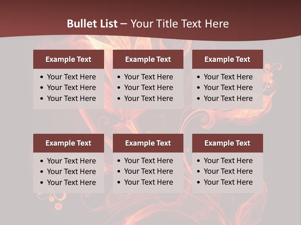 Hot Ignition Blaze PowerPoint Template