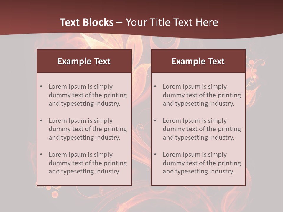 Hot Ignition Blaze PowerPoint Template