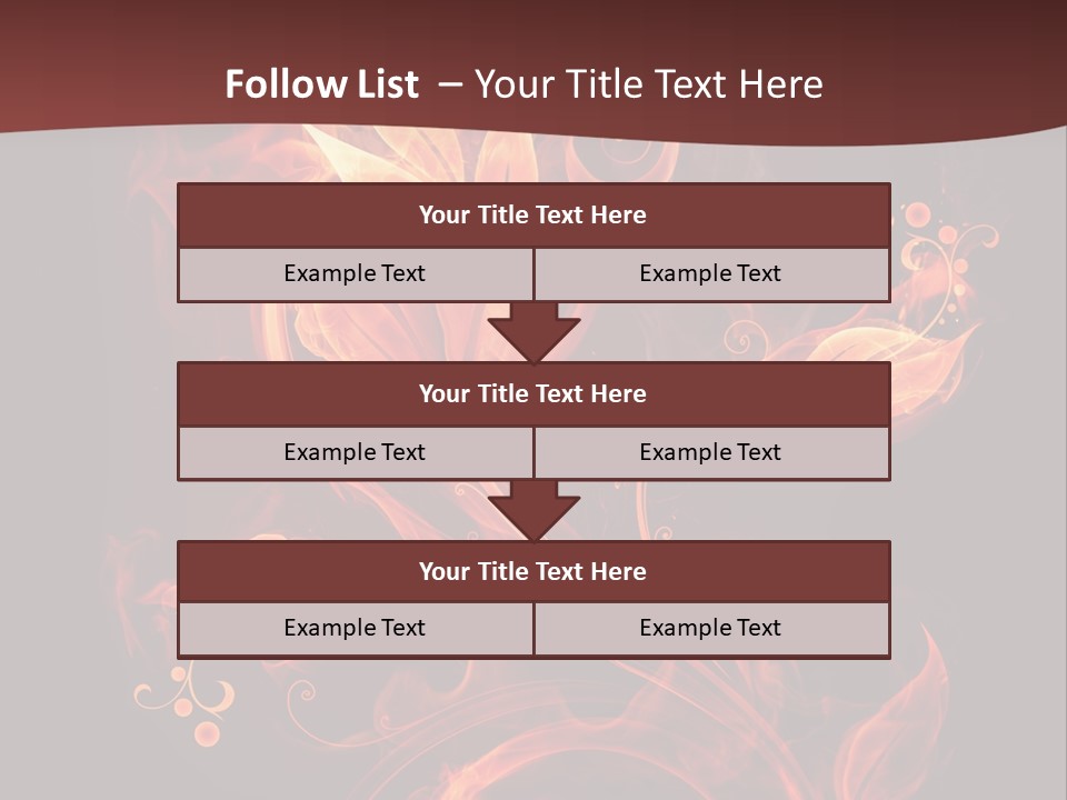 Hot Ignition Blaze PowerPoint Template