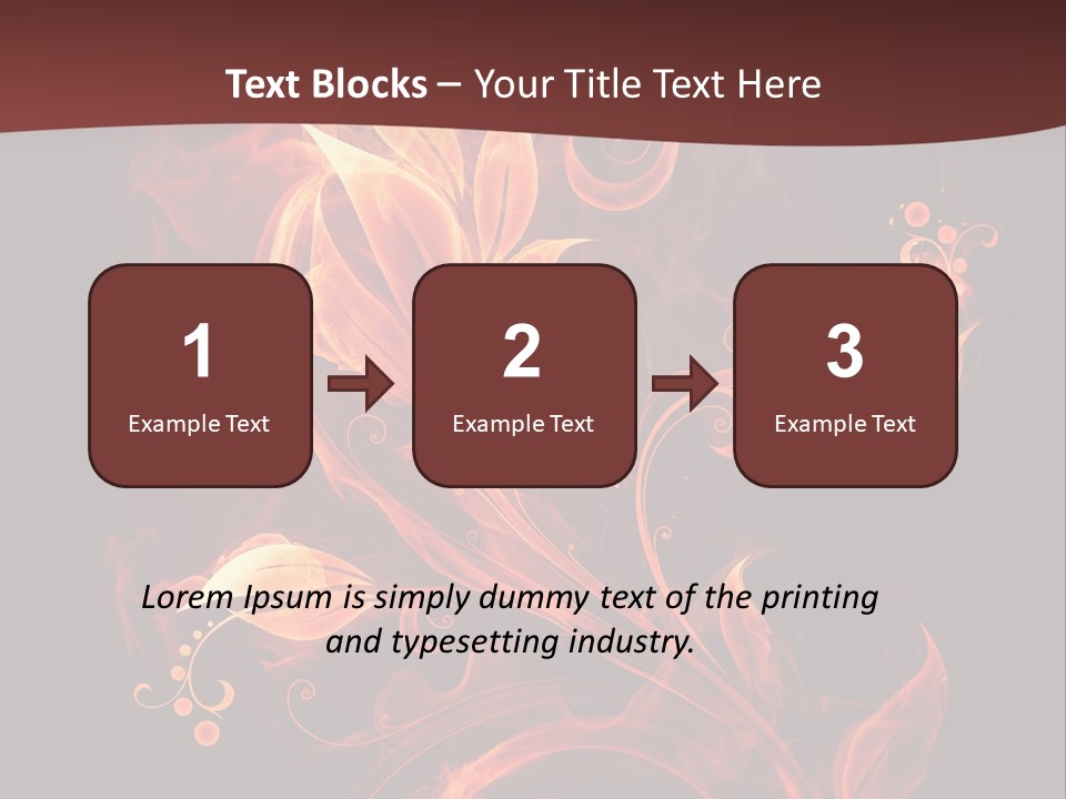 Hot Ignition Blaze PowerPoint Template