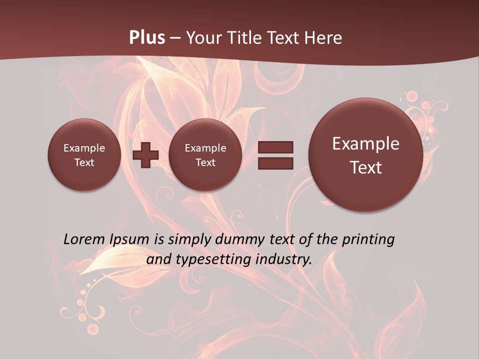 Hot Ignition Blaze PowerPoint Template