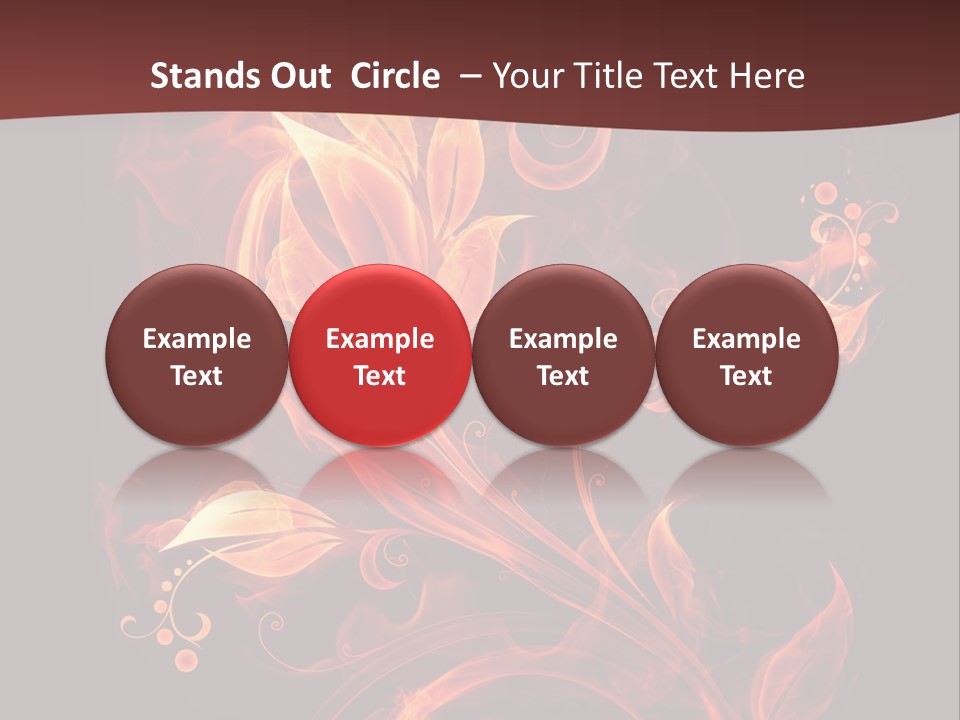 Hot Ignition Blaze PowerPoint Template