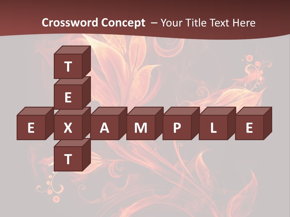 Hot Ignition Blaze PowerPoint Template