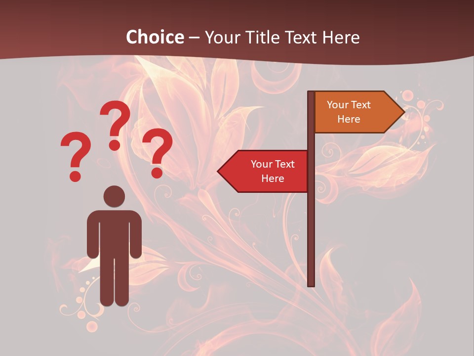 Hot Ignition Blaze PowerPoint Template