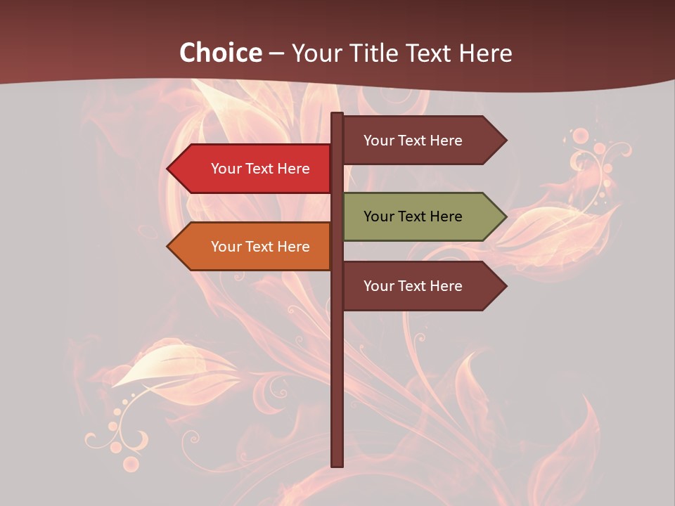 Hot Ignition Blaze PowerPoint Template