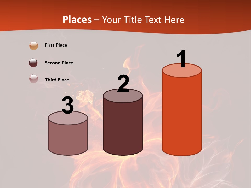 Red Smoke Fire PowerPoint Template
