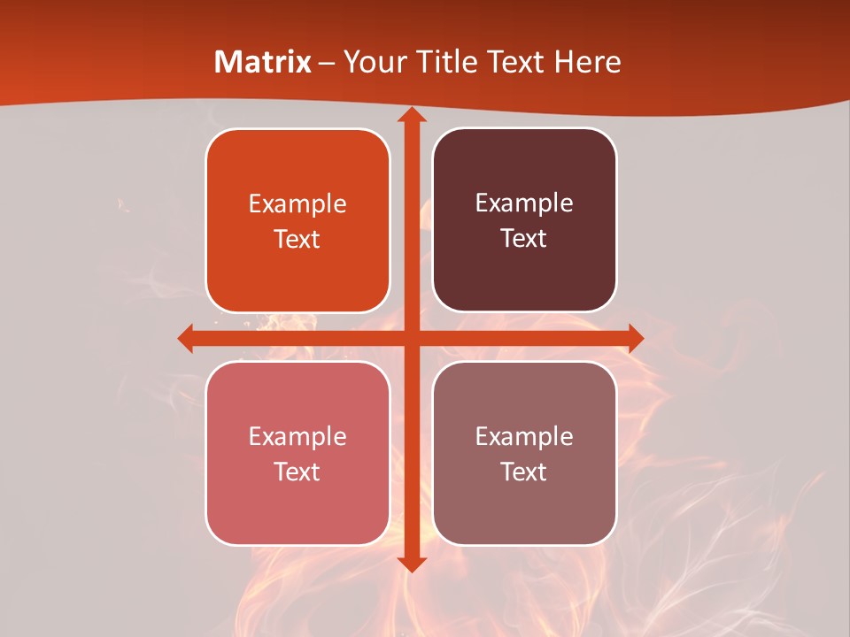 Red Smoke Fire PowerPoint Template