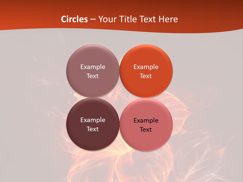 Red Smoke Fire PowerPoint Template