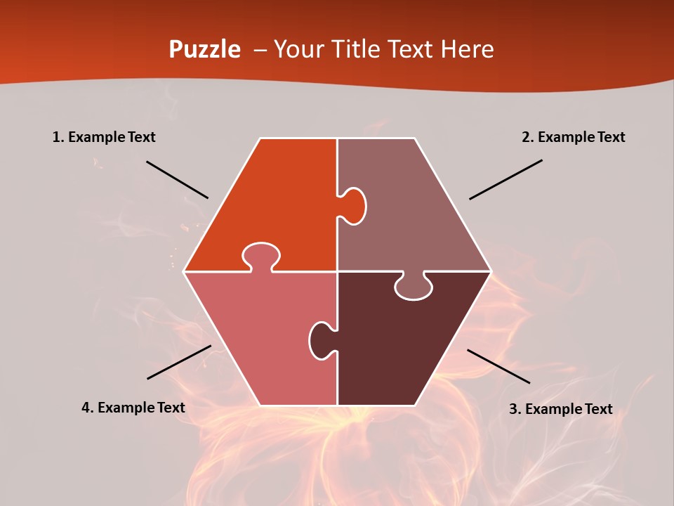 Red Smoke Fire PowerPoint Template