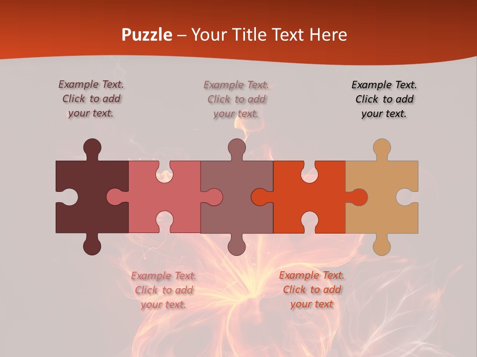 Red Smoke Fire PowerPoint Template