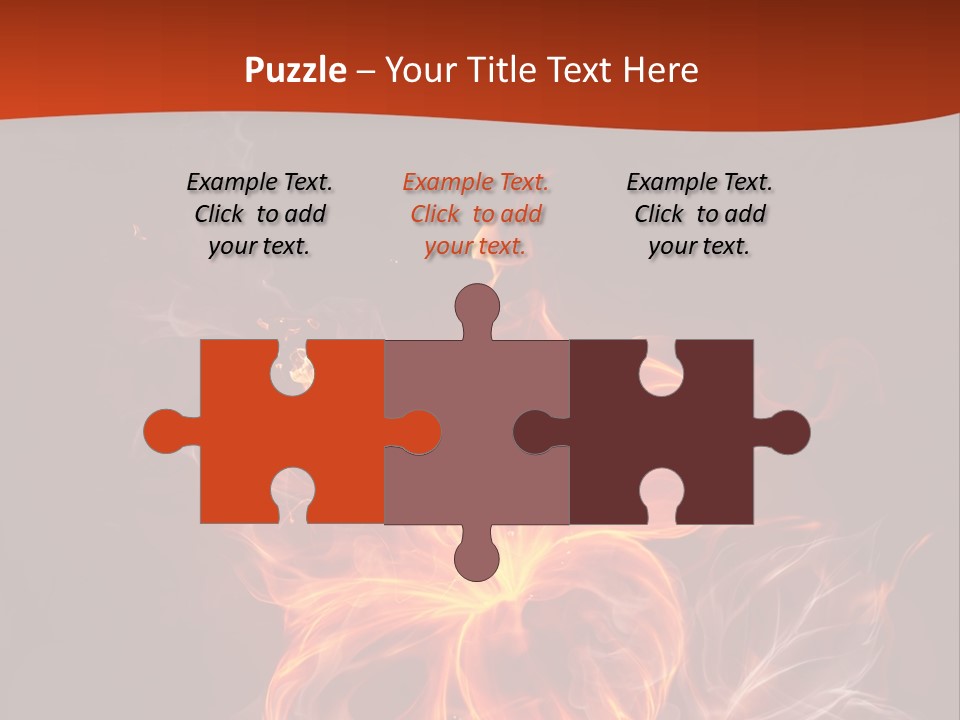 Red Smoke Fire PowerPoint Template