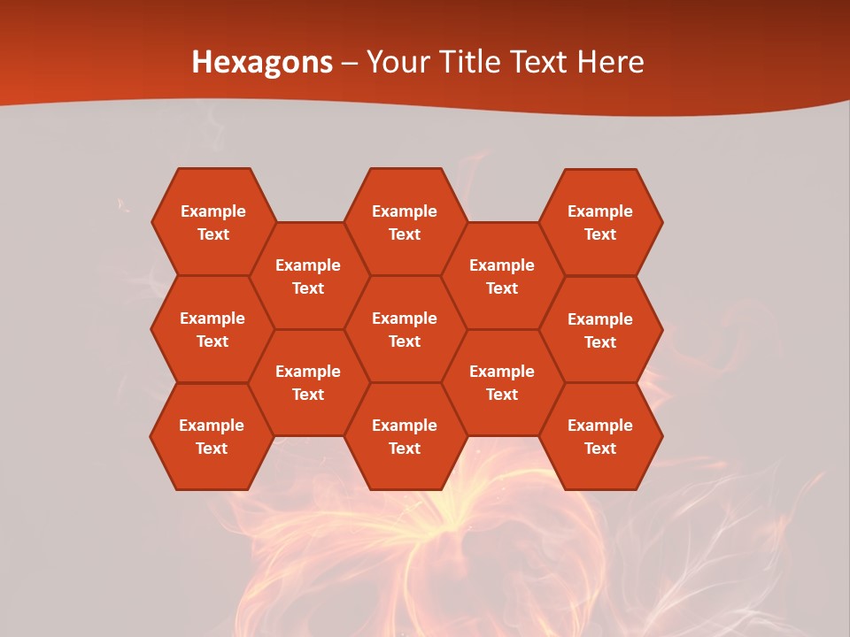 Red Smoke Fire PowerPoint Template