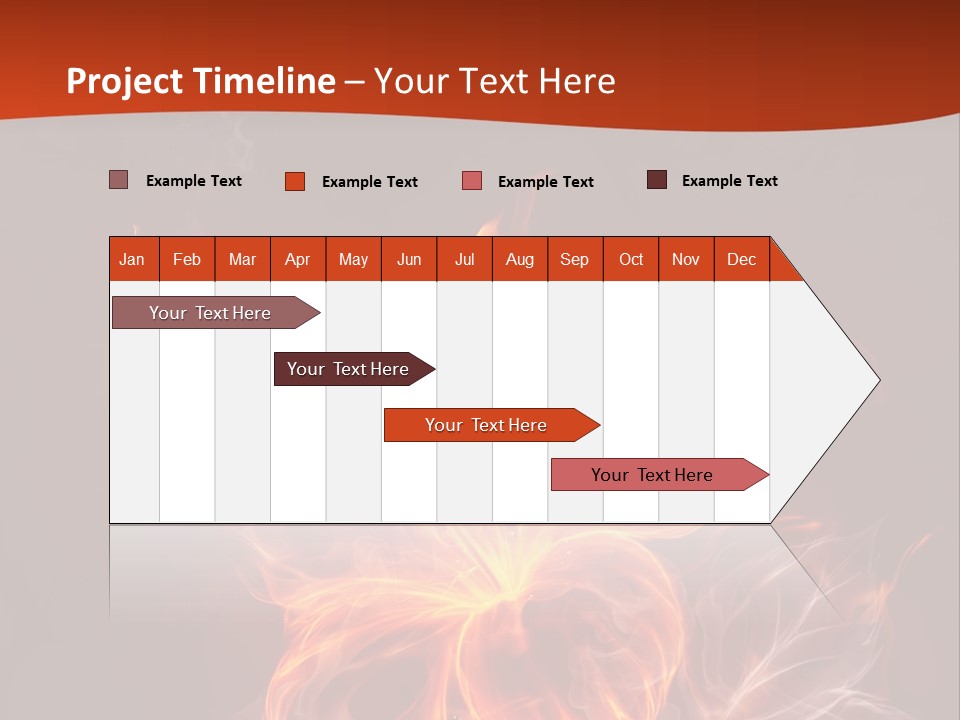 Red Smoke Fire PowerPoint Template