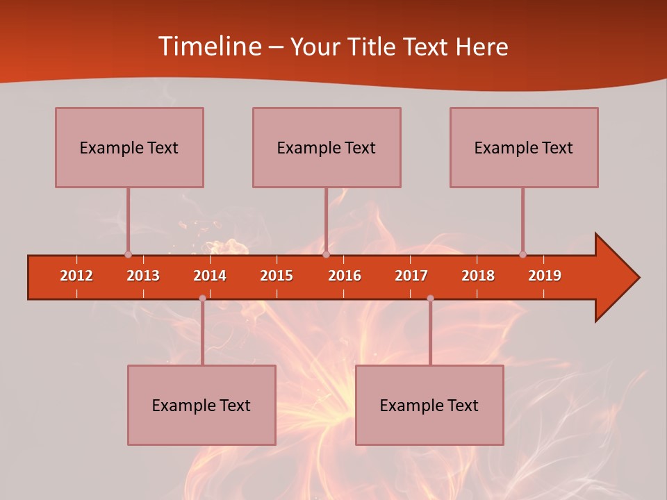 Red Smoke Fire PowerPoint Template