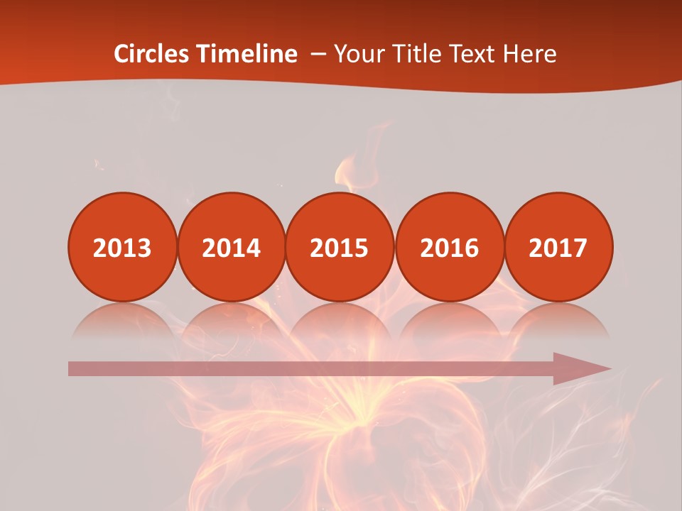 Red Smoke Fire PowerPoint Template