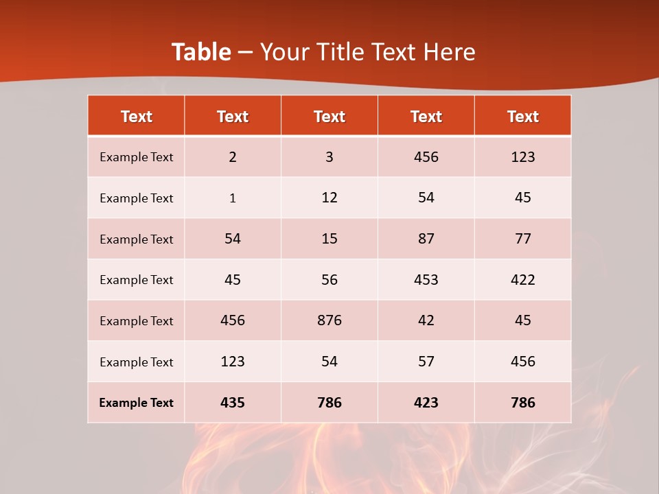Red Smoke Fire PowerPoint Template