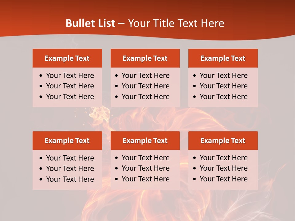 Red Smoke Fire PowerPoint Template