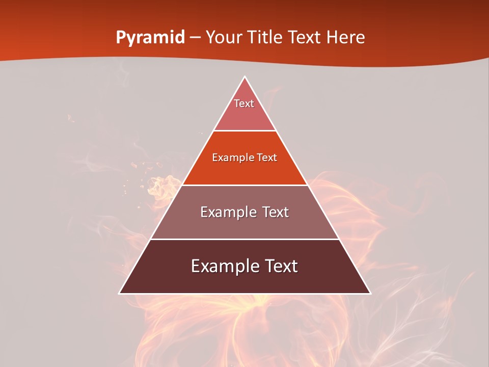 Red Smoke Fire PowerPoint Template
