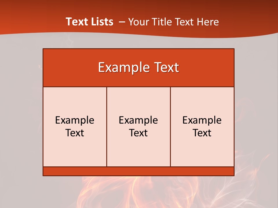 Red Smoke Fire PowerPoint Template