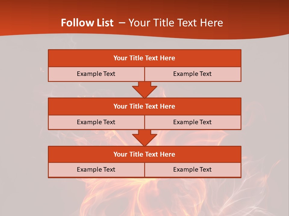 Red Smoke Fire PowerPoint Template