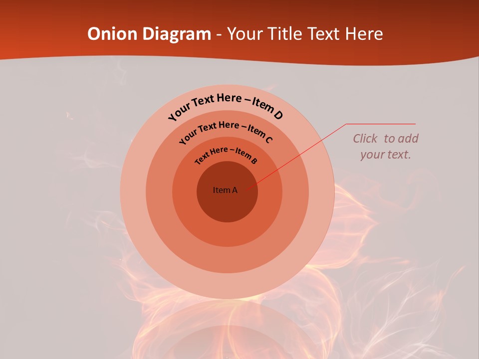 Red Smoke Fire PowerPoint Template