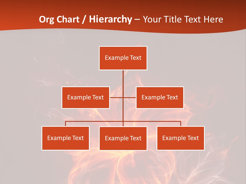 Red Smoke Fire PowerPoint Template