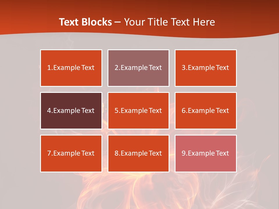 Red Smoke Fire PowerPoint Template