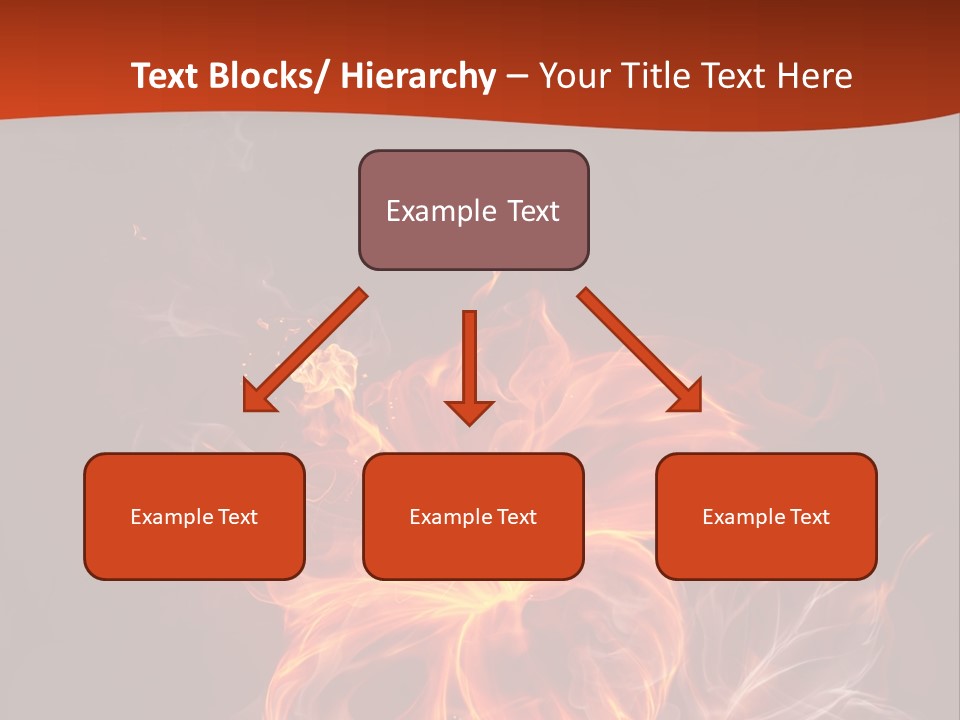 Red Smoke Fire PowerPoint Template