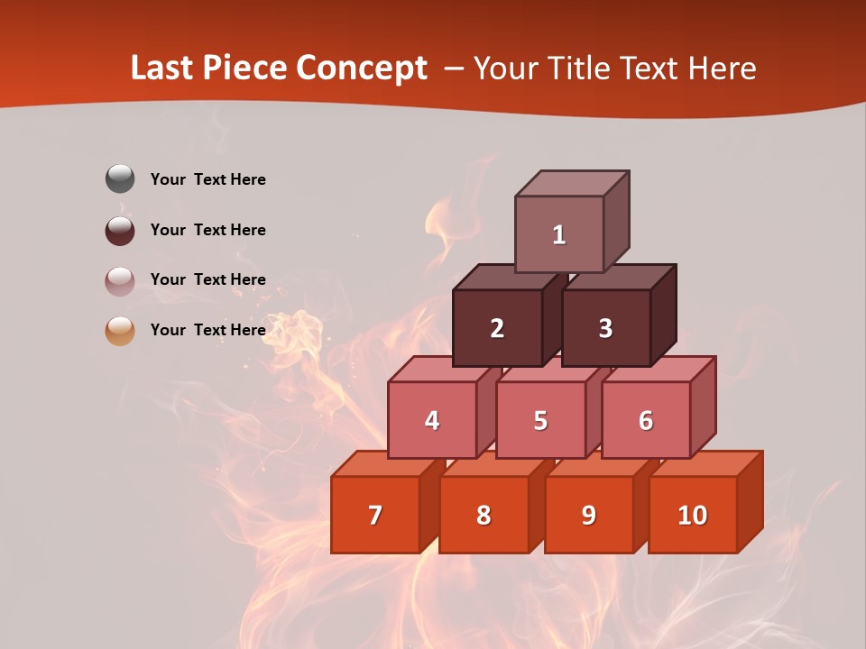 Red Smoke Fire PowerPoint Template