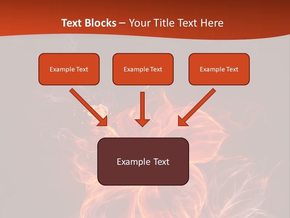 Red Smoke Fire PowerPoint Template