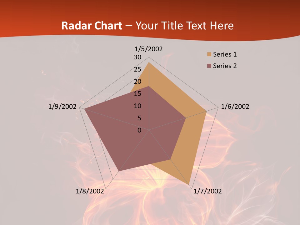 Red Smoke Fire PowerPoint Template