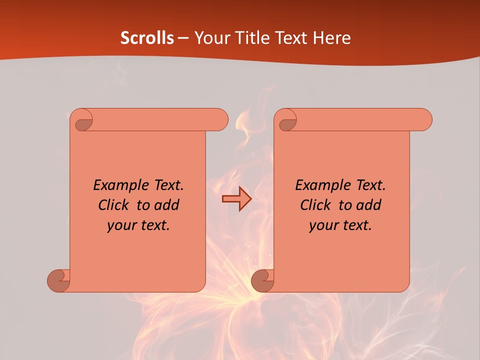 Red Smoke Fire PowerPoint Template