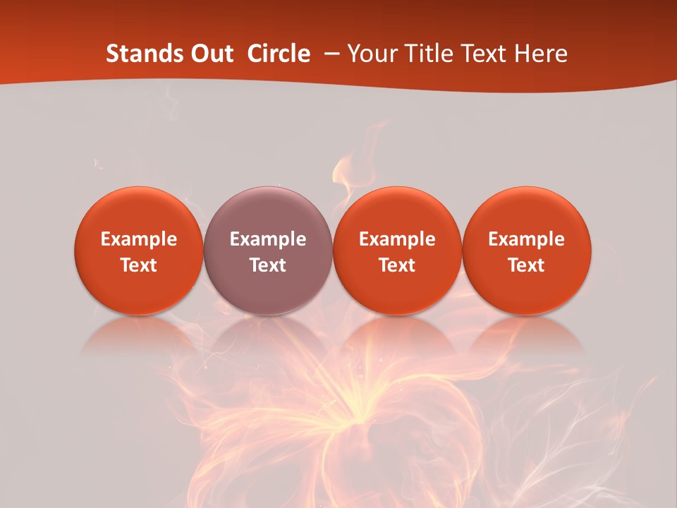 Red Smoke Fire PowerPoint Template