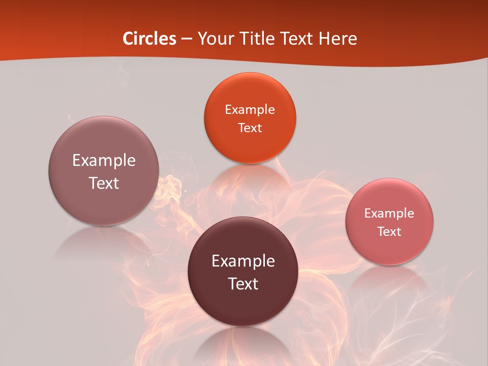 Red Smoke Fire PowerPoint Template