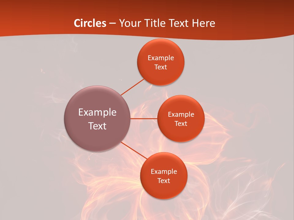 Red Smoke Fire PowerPoint Template