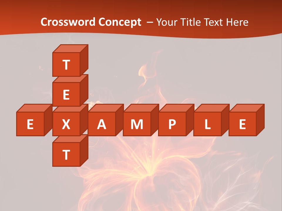 Red Smoke Fire PowerPoint Template