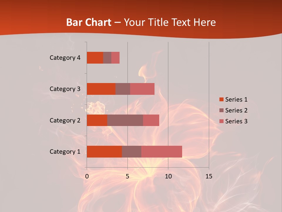 Red Smoke Fire PowerPoint Template