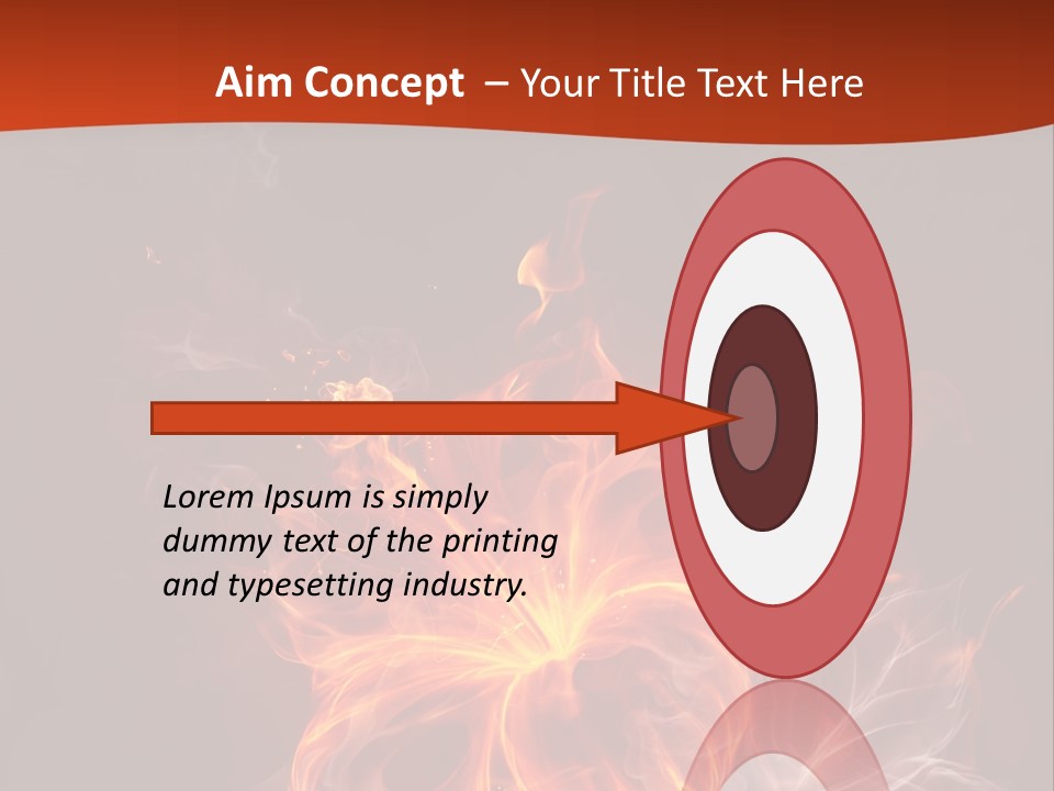 Red Smoke Fire PowerPoint Template