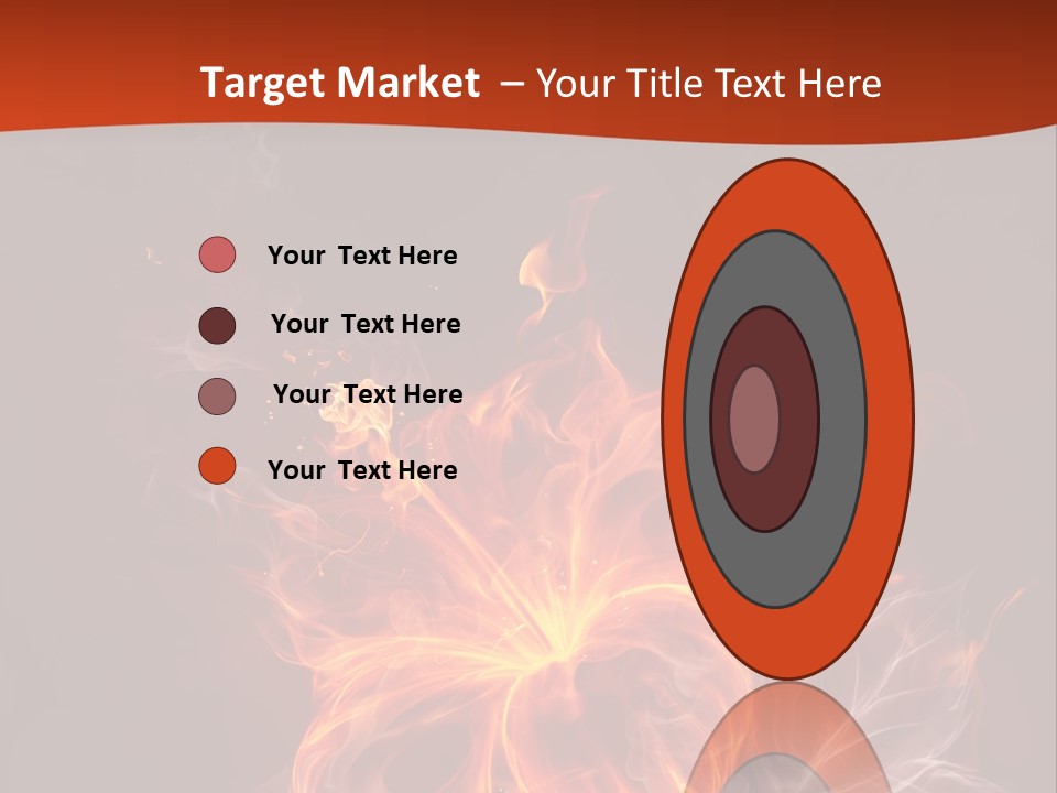 Red Smoke Fire PowerPoint Template