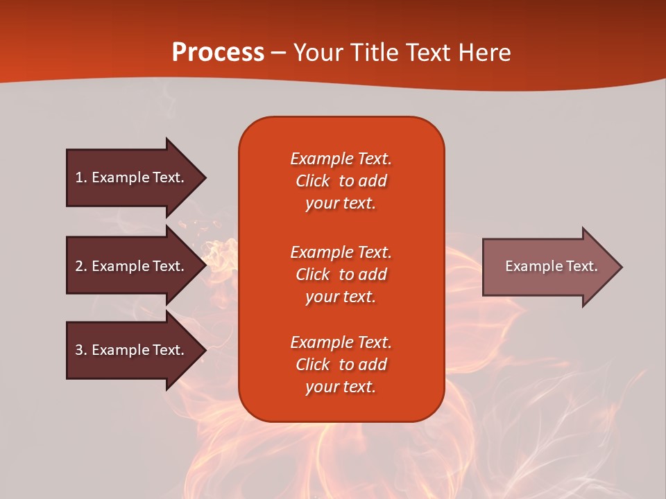 Red Smoke Fire PowerPoint Template