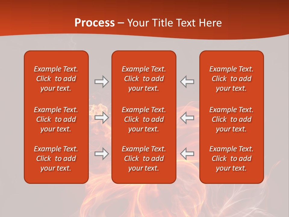 Red Smoke Fire PowerPoint Template