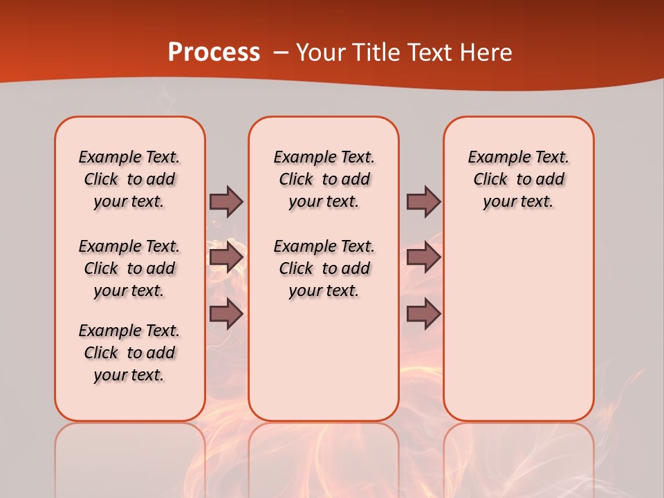 Red Smoke Fire PowerPoint Template