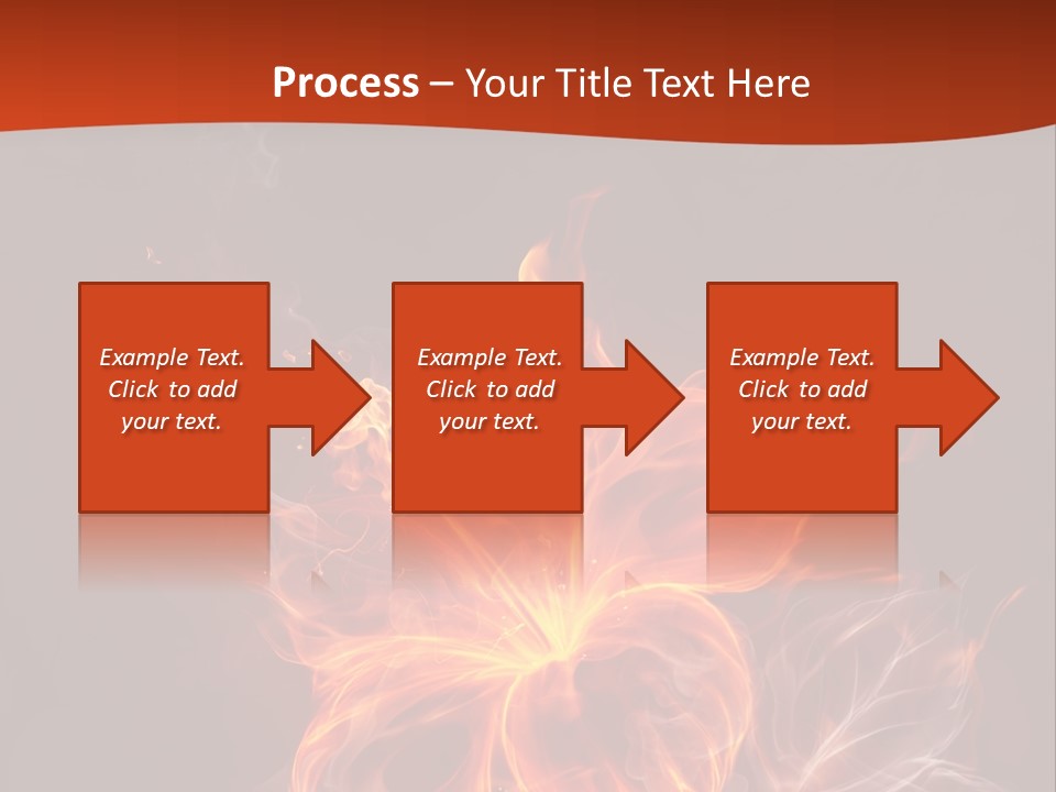 Red Smoke Fire PowerPoint Template