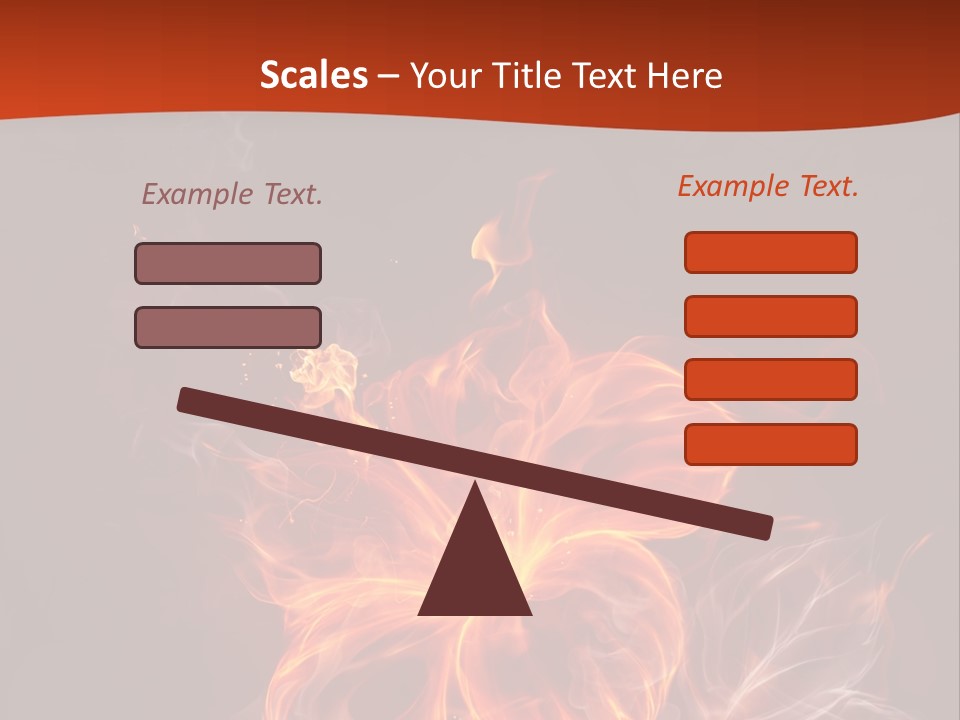Red Smoke Fire PowerPoint Template