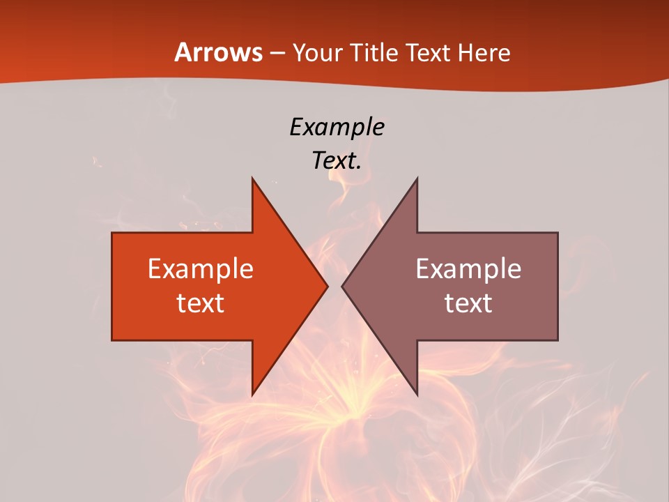 Red Smoke Fire PowerPoint Template