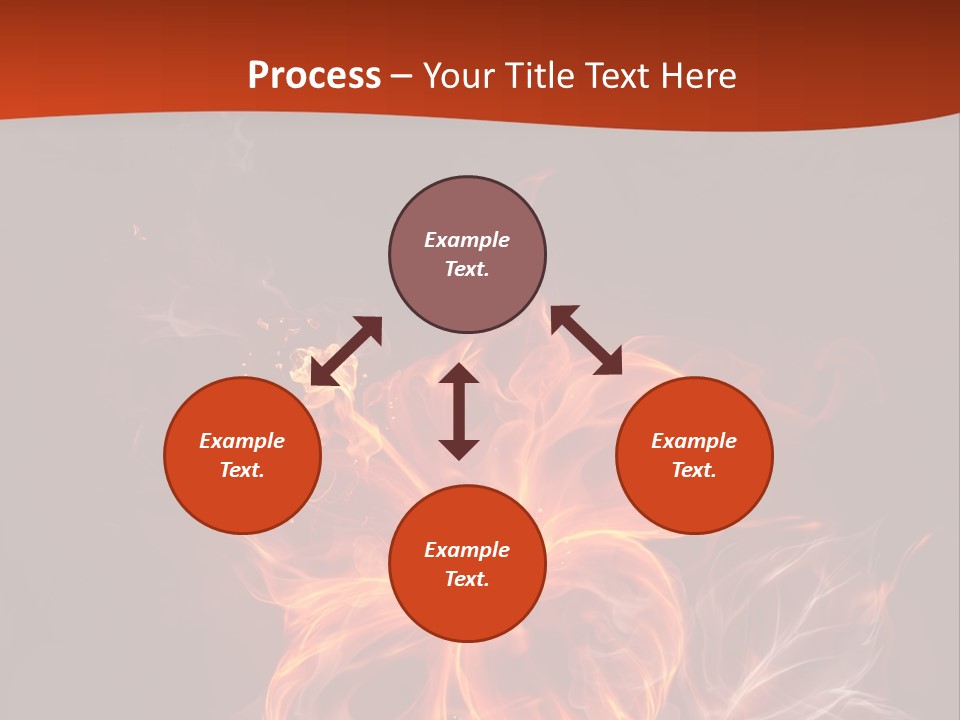 Red Smoke Fire PowerPoint Template