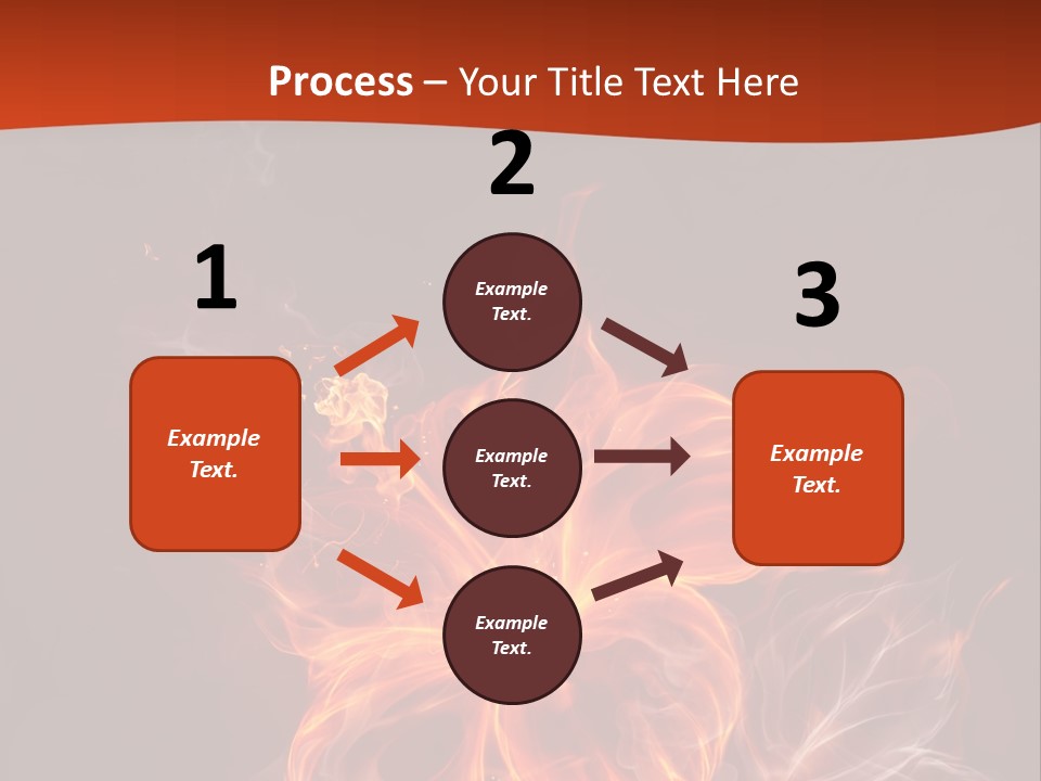 Red Smoke Fire PowerPoint Template