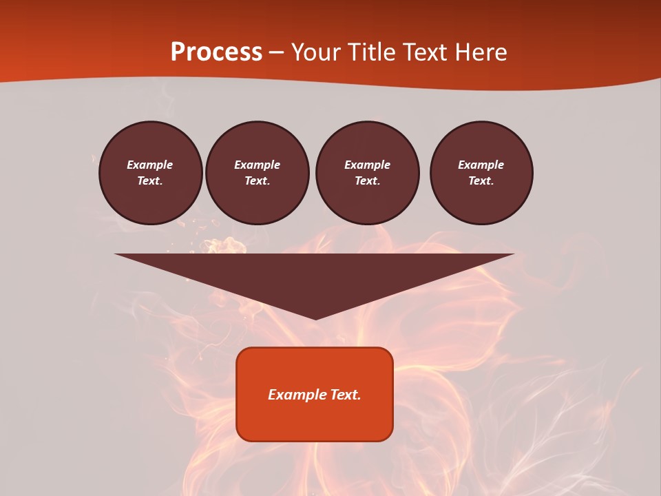 Red Smoke Fire PowerPoint Template